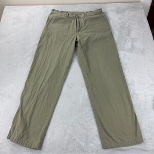 Patagonia Men's Green Organic Cotton Straight Leg Pants Size 35x29
